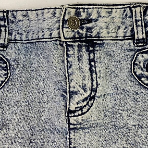 Armani Exchange AX Mini Skirt Washed Out Cotton Blend Size 0 - Picture 2 of 8